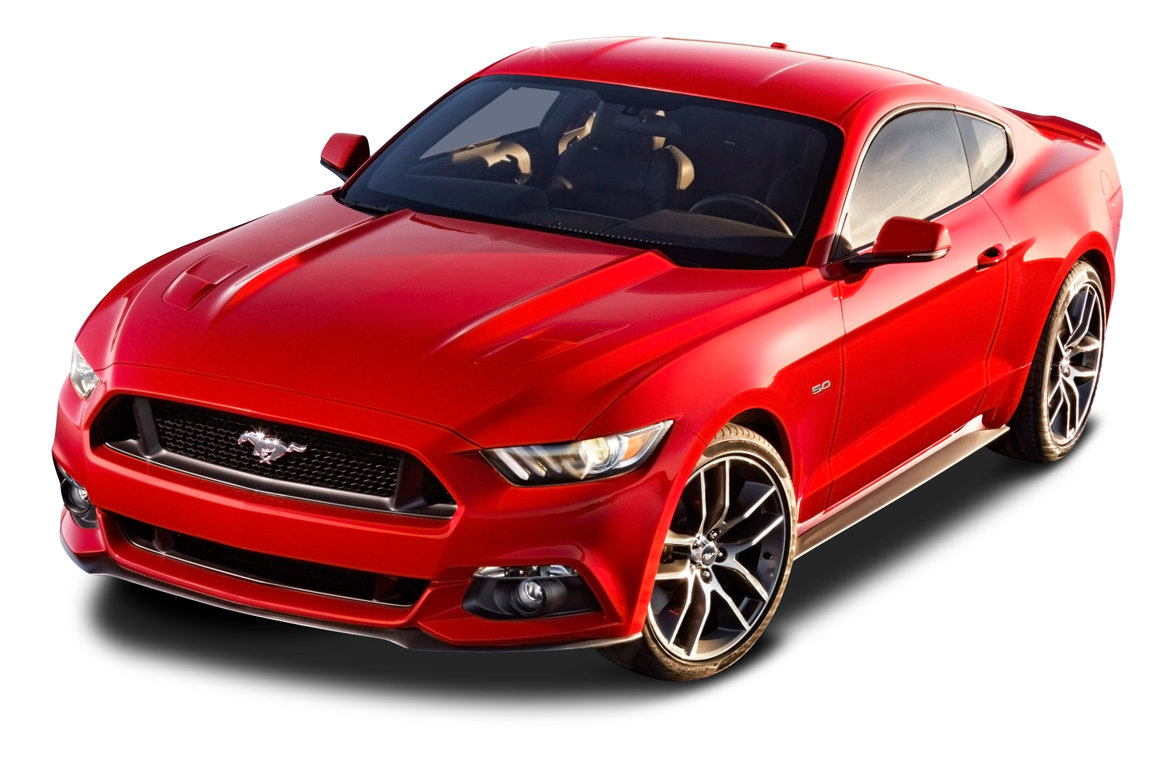 Classic red Ford Mustang