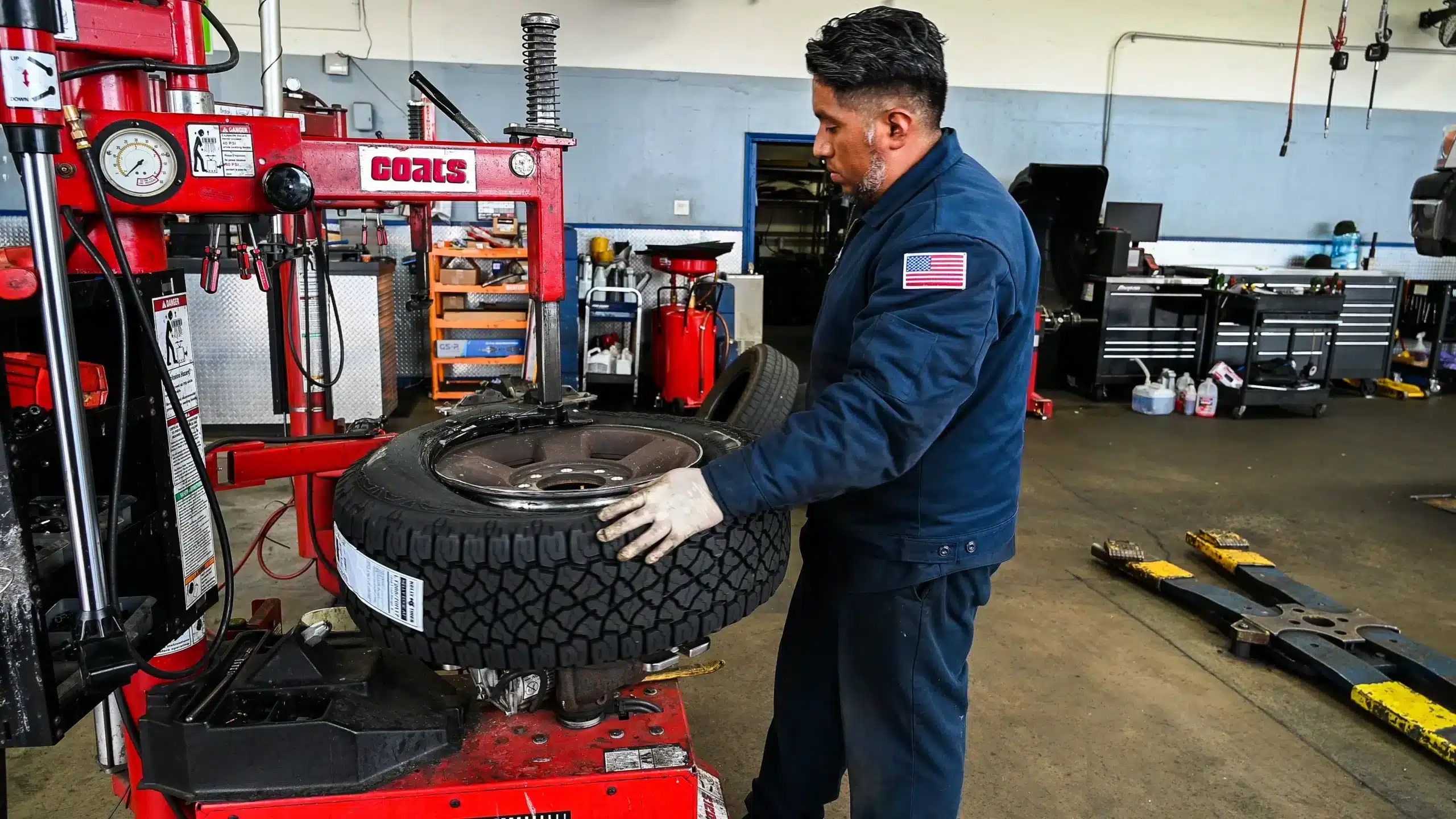 Tire repair and balancing